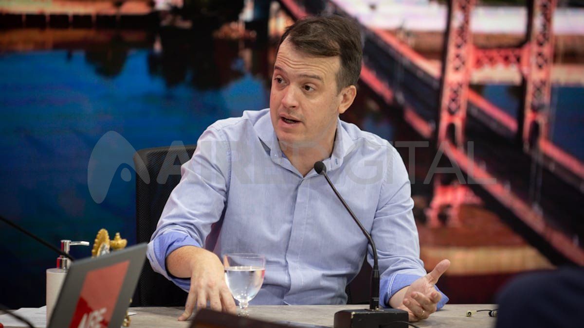 El diputado Joaquín Blanco estuvo en AIRE y habló antes de la Junta provincial de Seguridad.&nbsp;