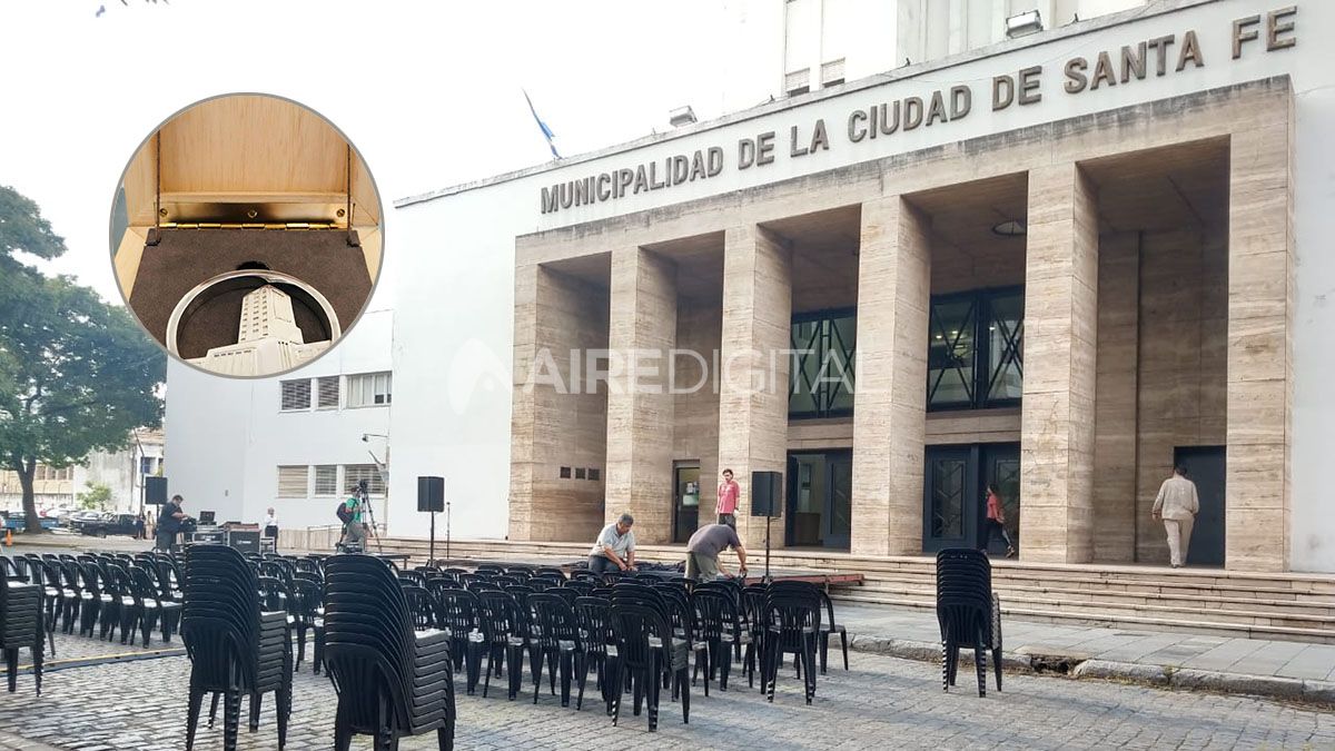 La medalla que Corral le entregará a Jatón cuando asuma como intendente