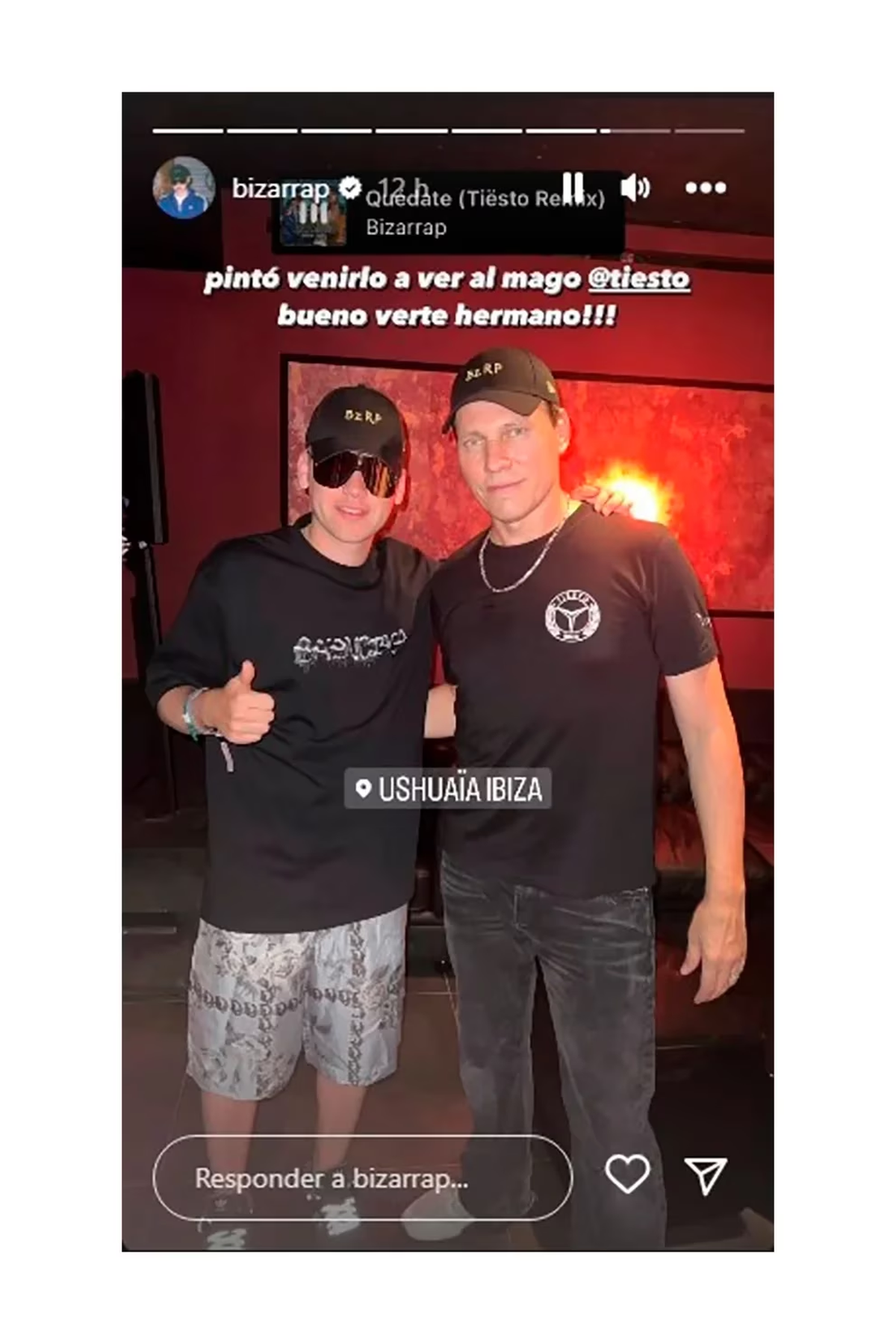 Bizarrap terminó los festejos de su cumple en un boliche de Ibiza junto a Tiesto. Bizarrap terminó los festejos de su cumple en un boliche de Ibiza junto a Tiesto.