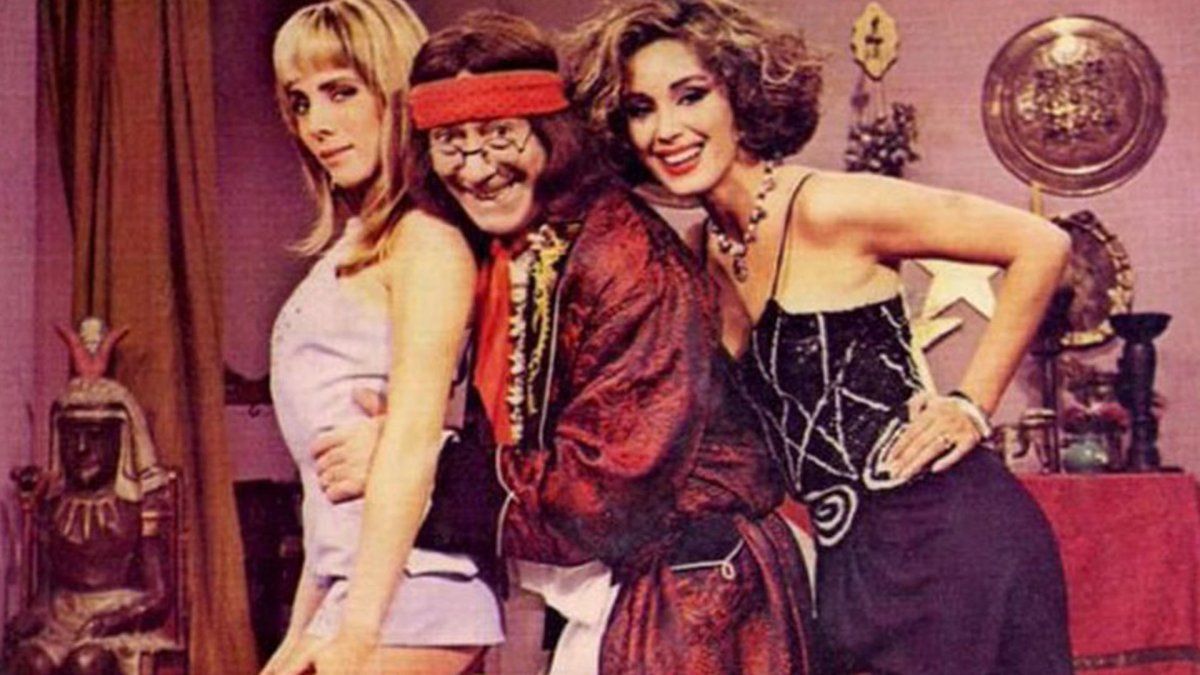 Alberto Olmedo, Adriana Brodsky y Beatriz Salomon