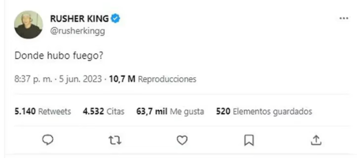 Rusherking intenta reconquistar a María Becerra.