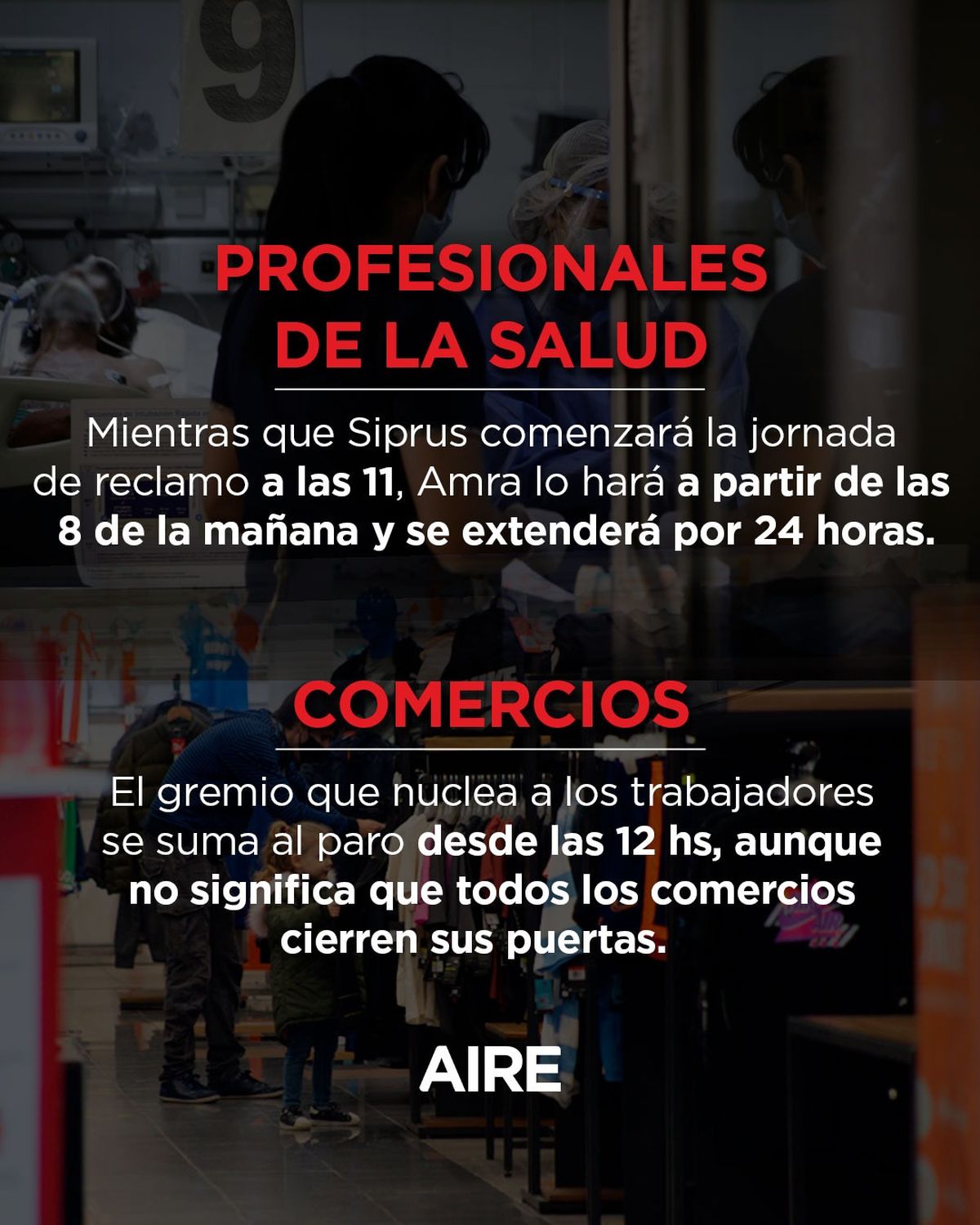 Paro general del 24 de enero: una por una, todas las actividades que se verán afectadas en Santa Fe. Paro general del 24 de enero: una por una, todas las actividades que se verán afectadas en Santa Fe.