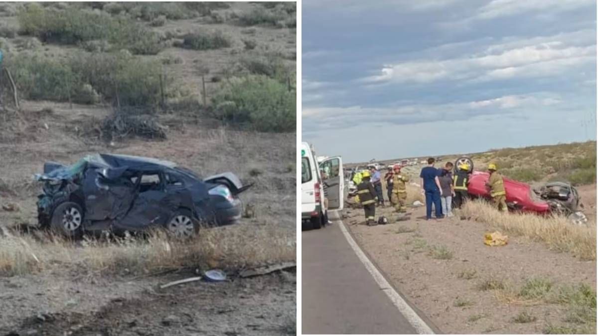 Tres personas fallecieron en un choque frontal sobre la ruta 22