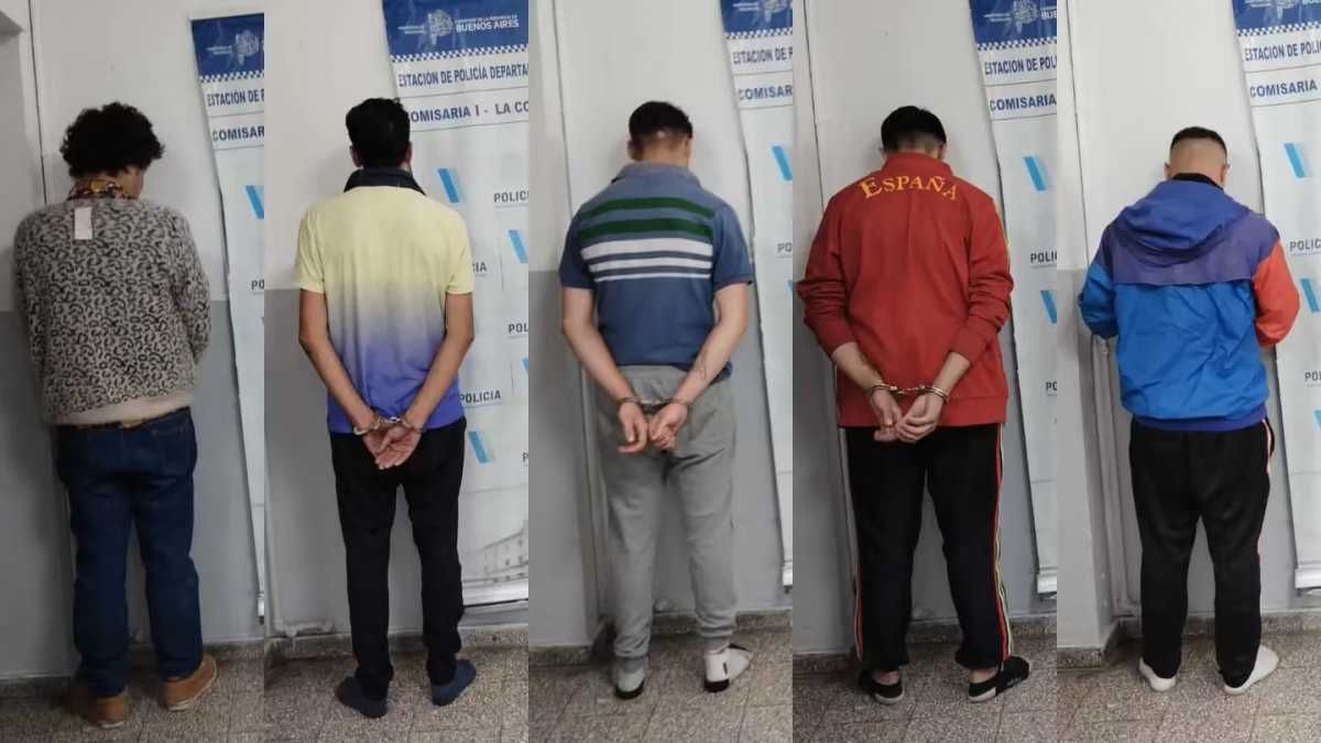 Algunos de los detenidos por el crimen del joven de 18 años. Algunos de los detenidos por el crimen del joven de 18 años.