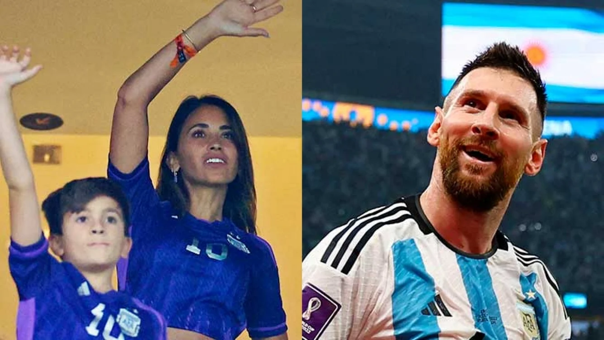 Antonela Roccuzzo y los hijos de Messi festejaron el triunfo de Argentina: No te lo puedo explicar