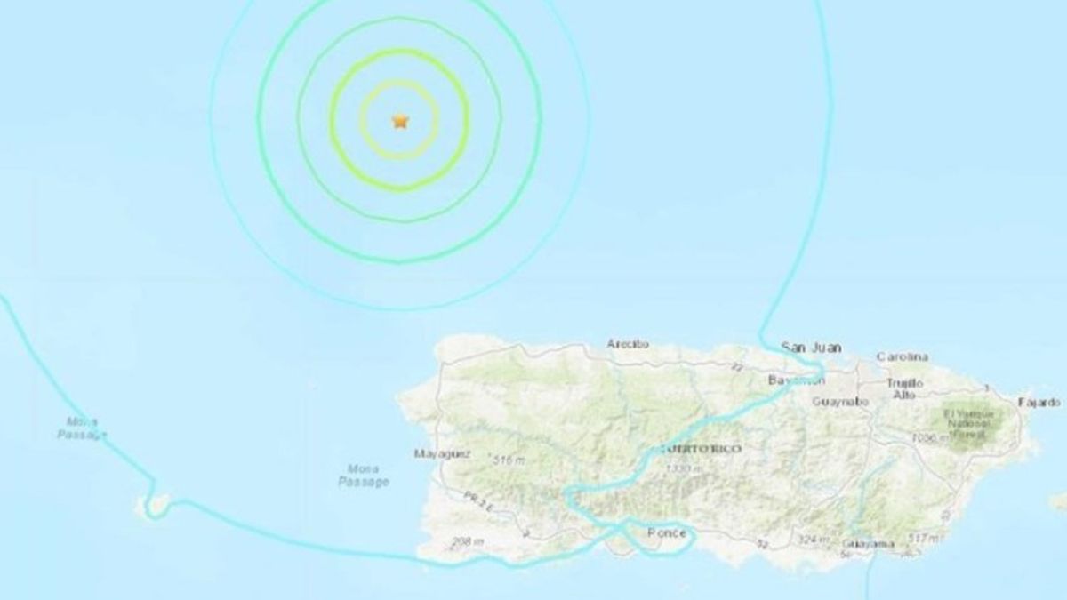 Un sismo de magnitud 5.0 sacudió a Puerto Rico este sábado