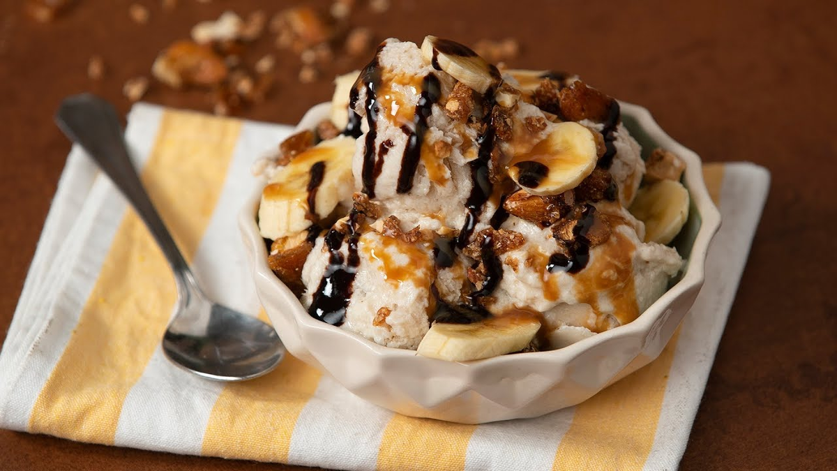 Helado de banana split: el postre perfecto para el verano