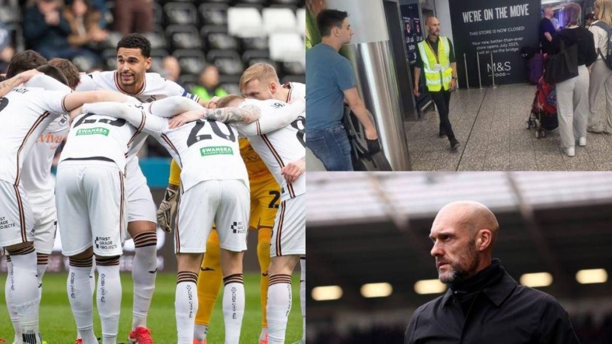 El exentrenador del Swansea City, sorprende al mundo del fútbol al ser visto trabajando en un aeropuerto. El exentrenador del Swansea City, sorprende al mundo del fútbol al ser visto trabajando en un aeropuerto.