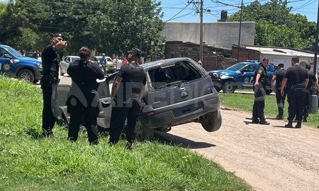 Escobar Crivelli fue detenido en el lugar tras perder el control del automóvil Escobar Crivelli fue detenido en el lugar tras perder el control del automóvil