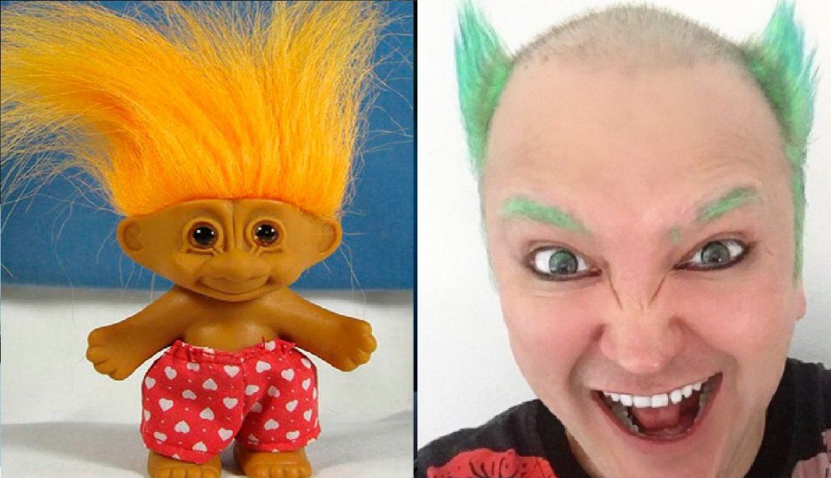 Leo García impactó con su radical cambio de look y lo compararon con los muñecos troll&nbsp;
