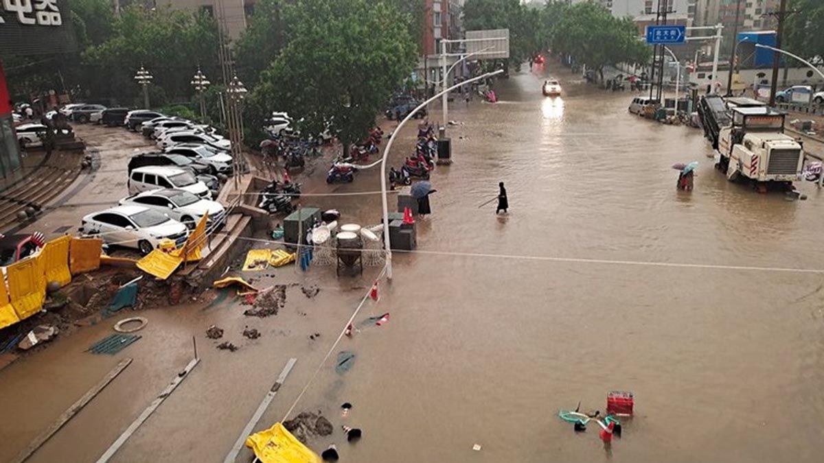 La provincia de Henan recibió en tres días el equivalente a un año de lluvia.