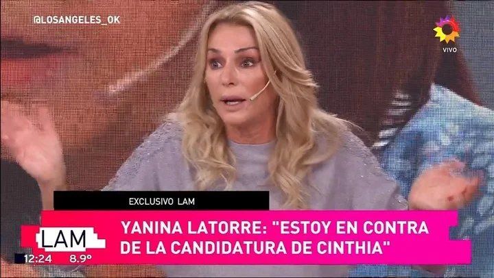 Yanina Latorre contra Cinthia Fernández y los famosos que se postulan.