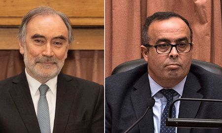 Los jueces Leopoldo Bruglia y Pablo Bertuzzi. Los jueces Leopoldo Bruglia y Pablo Bertuzzi.