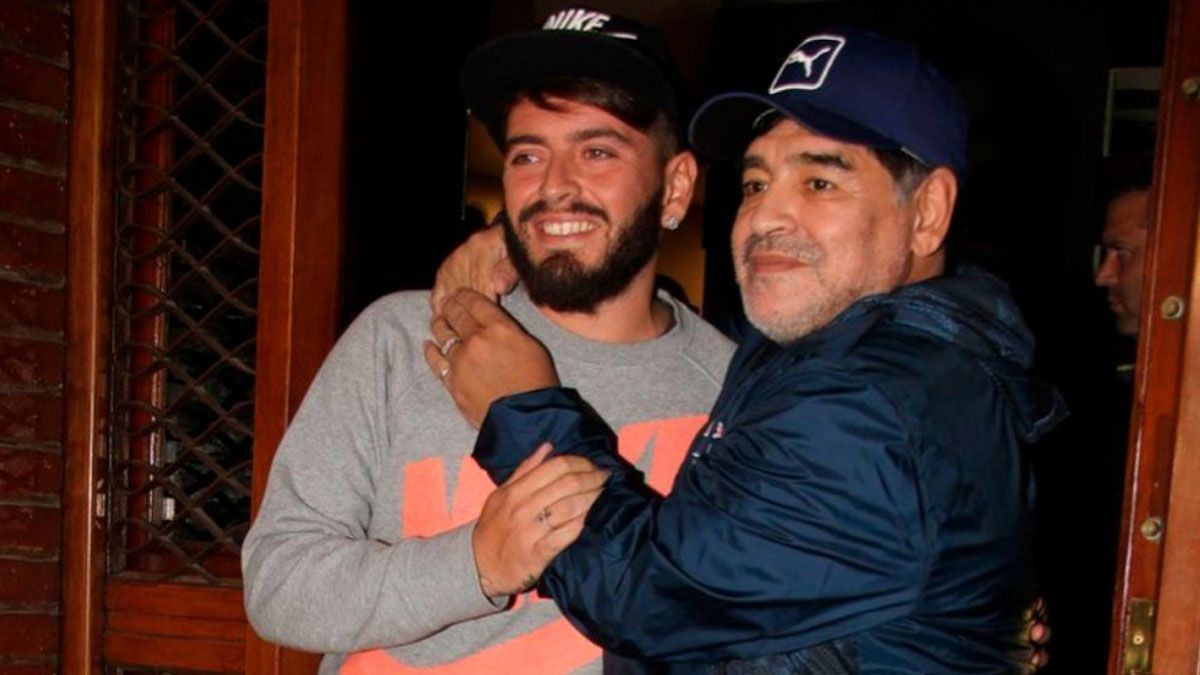 Diego Jr y Diego Maradona