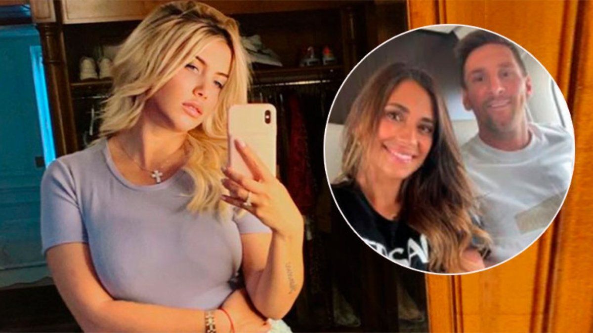 La foto que Wanda Nara posteó cuando Messi y Antonela llegaron a París y luego borró