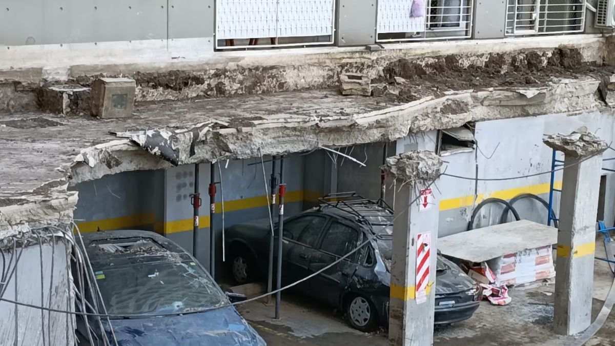 El complejo Estación Buenos Aires presenta daños estructurales graves que impiden el regreso de las familias a sus departamentos. El complejo Estación Buenos Aires presenta daños estructurales graves que impiden el regreso de las familias a sus departamentos.