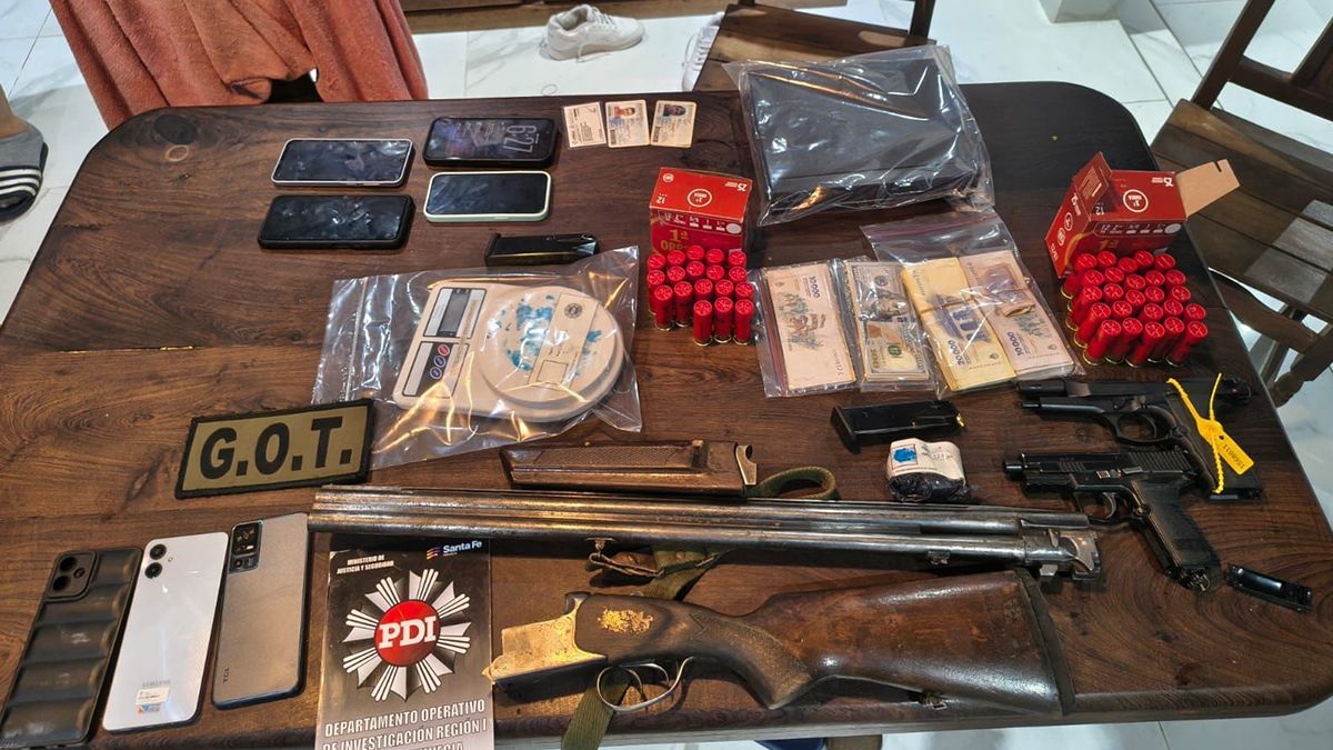 A la banda le secuestraron armas