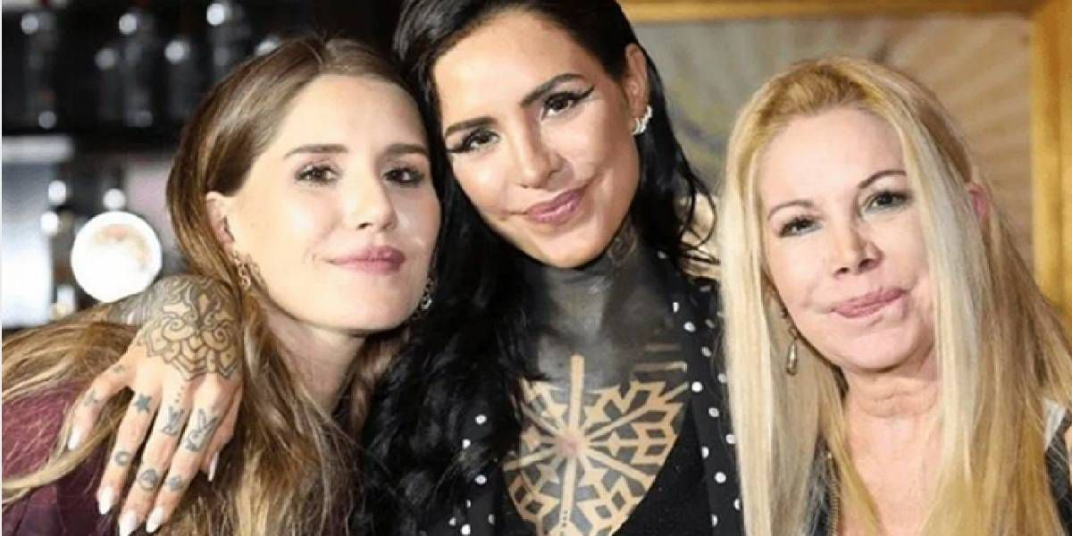 Soledad Aquino junto a Cande y Mica Tinelli.
