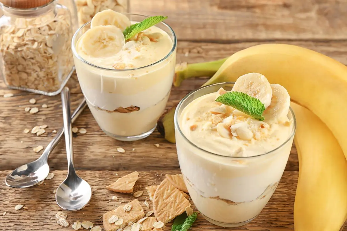 El mousse de banana es un postre perfecto para disfrutar en días de mucho calor. El mousse de banana es un postre perfecto para disfrutar en días de mucho calor.