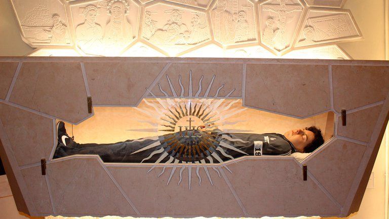 El cuerpo de Carlo Acutis en Asís (Photo by IPA/Sipa USA)