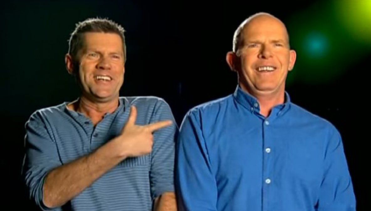 Mark Short (Bananín) y Ashley (Bananón) son pareja en la vida real hace 26 años.