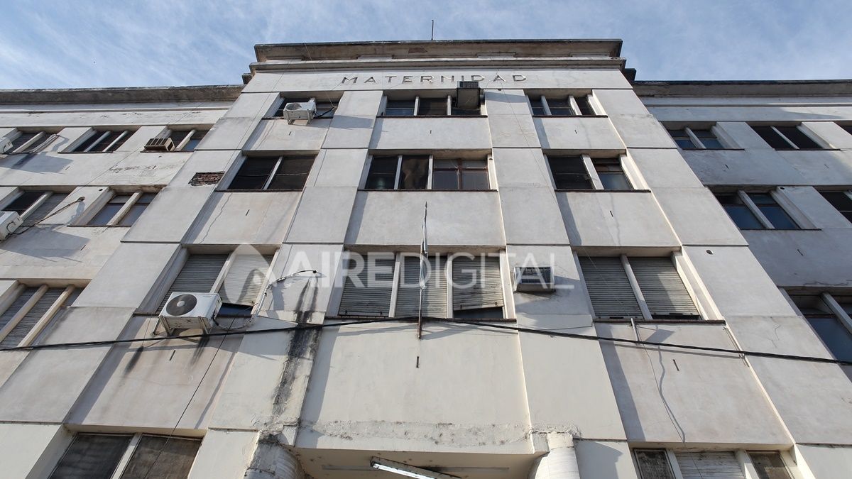 Frente del viejo edificio del hospital Iturraspe