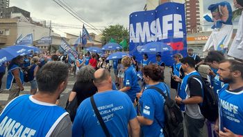 Los docentes se manifestaron en las calles: 