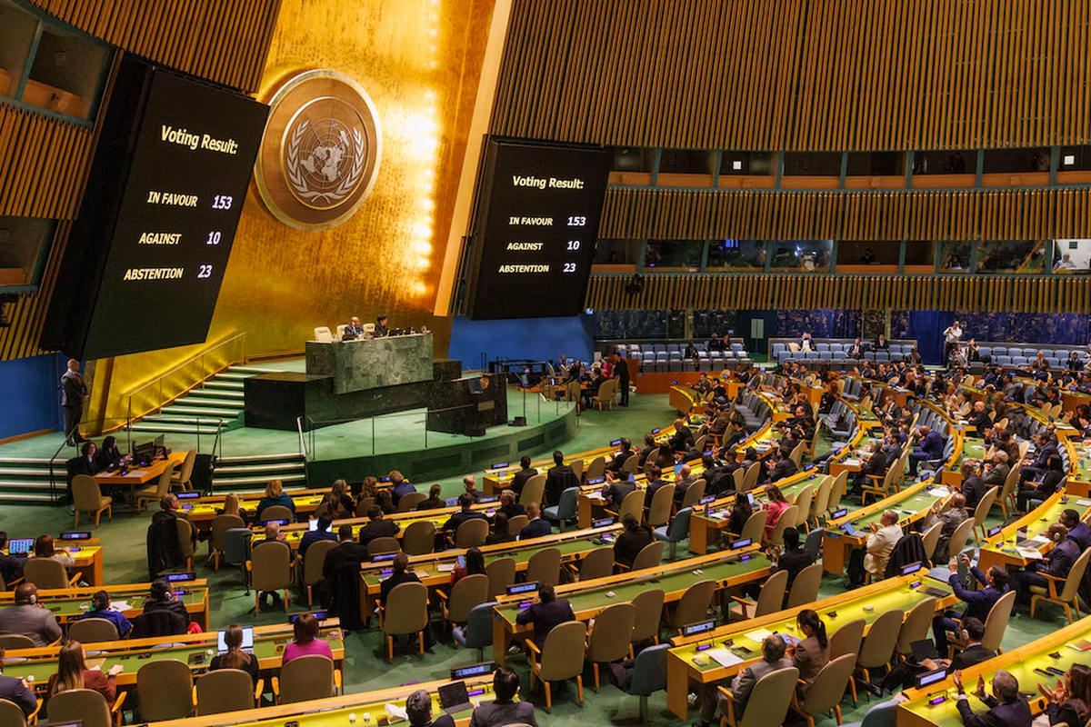 Durante una sesión de la Asamblea General de la ONU, Argentina se manifestó en contra de una medida conjunta para la erradicación de todo tipo de violencia de género. Durante una sesión de la Asamblea General de la ONU, Argentina se manifestó en contra de una medida conjunta para la erradicación de todo tipo de violencia de género.