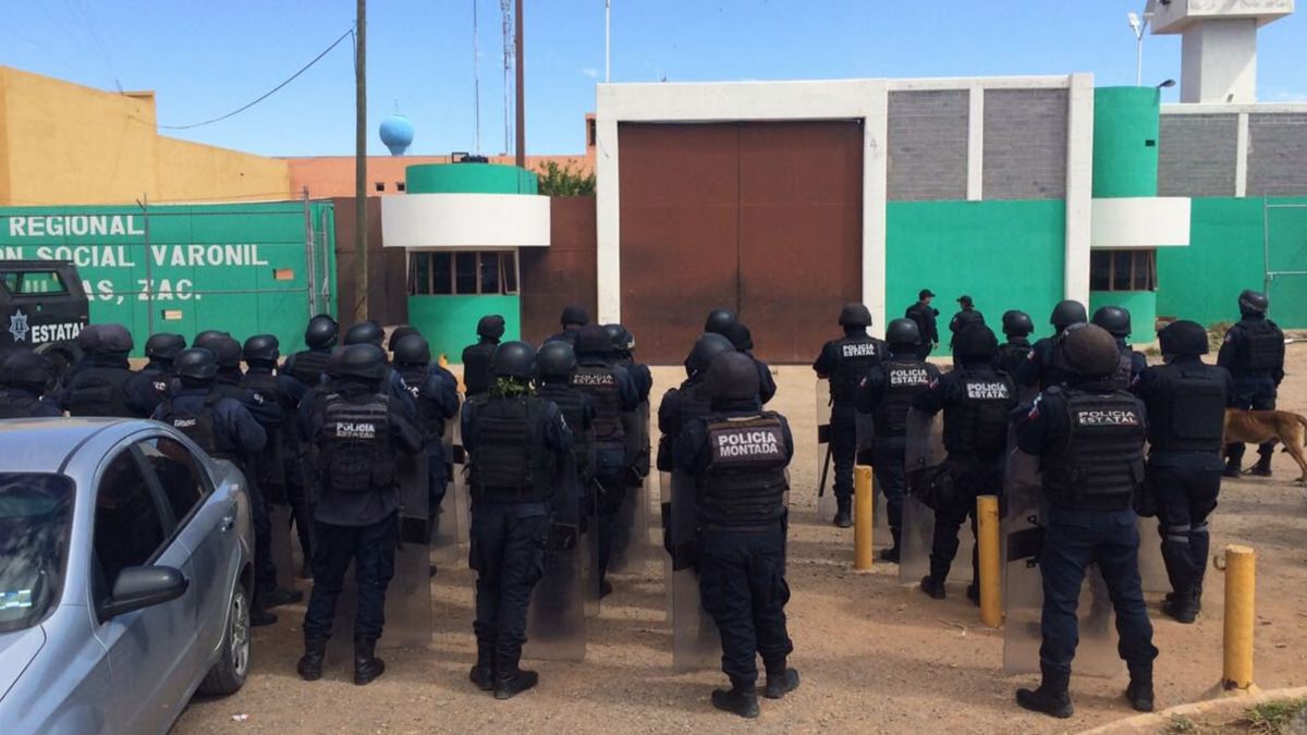 Un partido de fútbol en cárcel de Zacatecas terminó con 16 muertos y 5 heridos