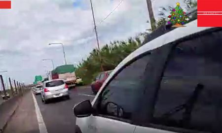 Caos vehicular en la ruta nacional 168 por trabajos de limpieza Caos vehicular en la ruta nacional 168 por trabajos de limpieza