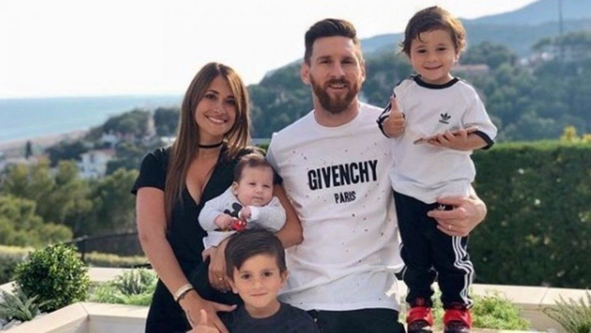 Antonella Roccuzzo y una tierna postal de uno de sus hijos
