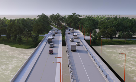 Así quedará el nuevo puente a Santo Tomé. Así quedará el nuevo puente a Santo Tomé.
