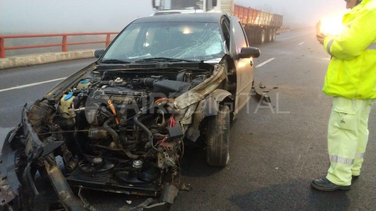 Accidente en la autopista Santa Fe - Rosario&nbsp;