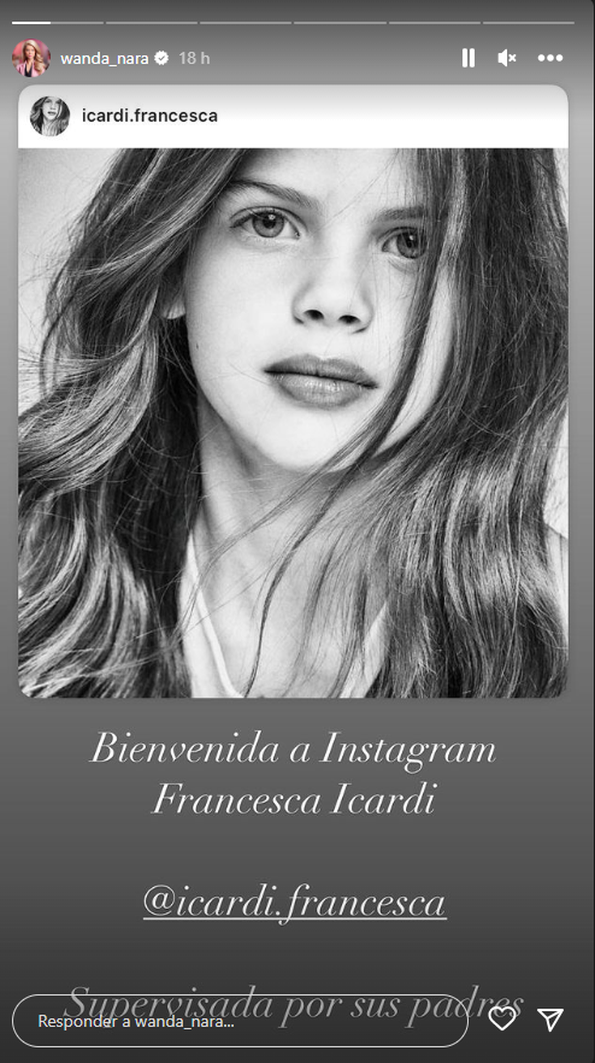 Francesca, la hija de Wanda Nara y Mauro Icardi, se abrió una cuenta en Instagram. Francesca, la hija de Wanda Nara y Mauro Icardi, se abrió una cuenta en Instagram.