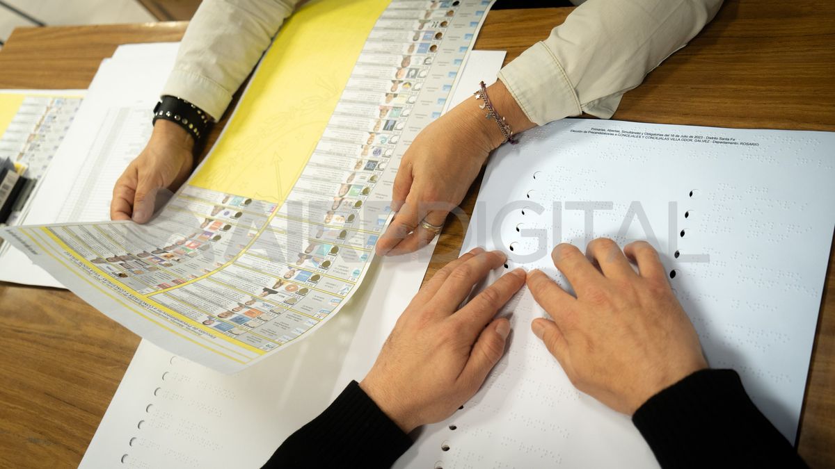 Las personas ciegas llegan al local de votación deben solicitar al presidente de la mesa la plantilla braille. Las personas ciegas llegan al local de votación deben solicitar al presidente de la mesa la plantilla braille.