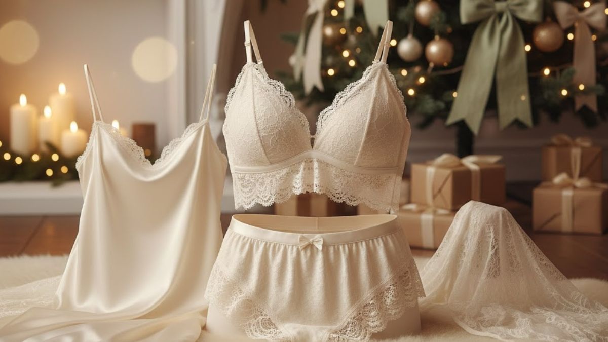 La ropa interior color crema será la tendencia en estas fiestas. La ropa interior color crema será la tendencia en estas fiestas.