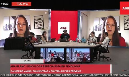 La psicóloga especialista en sexualidad, Ana Blanc, en Aire de Santa Fe. La psicóloga especialista en sexualidad, Ana Blanc, en Aire de Santa Fe.