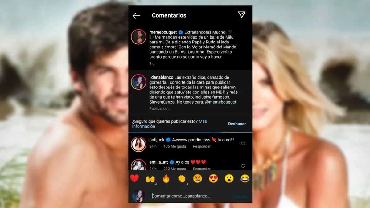 Acusaron a Meme Bouquet de engañar a Mery del Cerro.