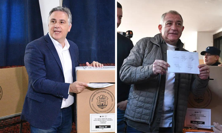 Con el 94,9% del escrutinio provisorio, Martín Llaryora supera a Luis Juez por 57.651 votos. Con el 94,9% del escrutinio provisorio, Martín Llaryora supera a Luis Juez por 57.651 votos.