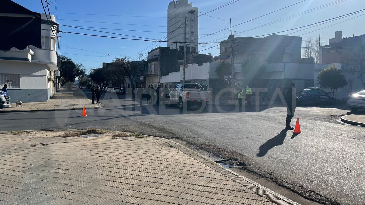 Ciudad de Santa Fe: accidente en San Lorenzo y Santiago del Estero