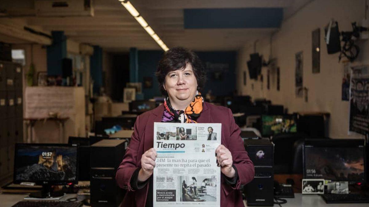 Malena Winer, presidenta de la cooperativa Por Más Tiempo. Malena Winer, presidenta de la cooperativa Por Más Tiempo.