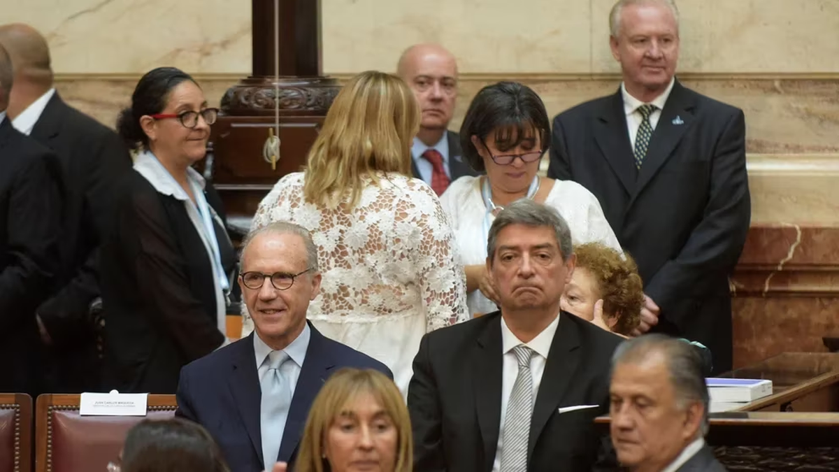 Carlos Rosenkrantz y Horacio Rossati, juntos en el Congreso (Foto: Gustavo Gavotti)