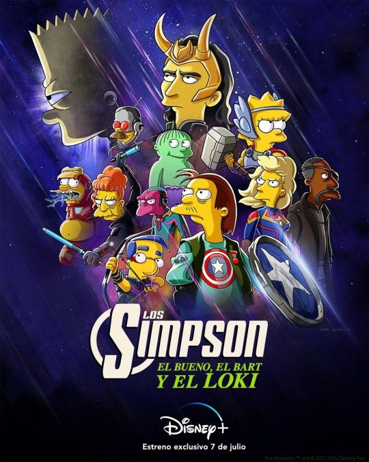 "Los Simpson" se unen a Marvel.