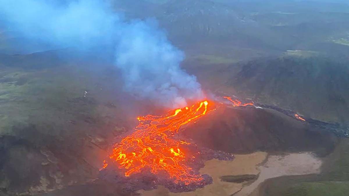 El volcán de la montaña Fagradalsfjall había estado inactivo durante 6.000 años