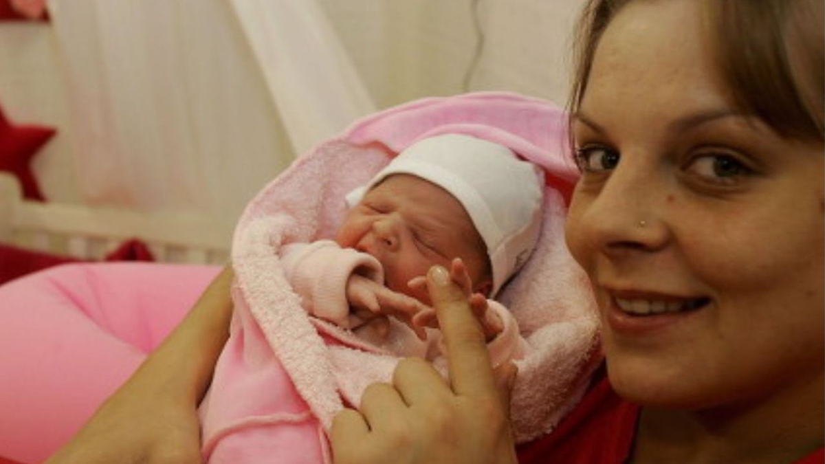 Una participante de Holanda tuvo a su hija en vivo.