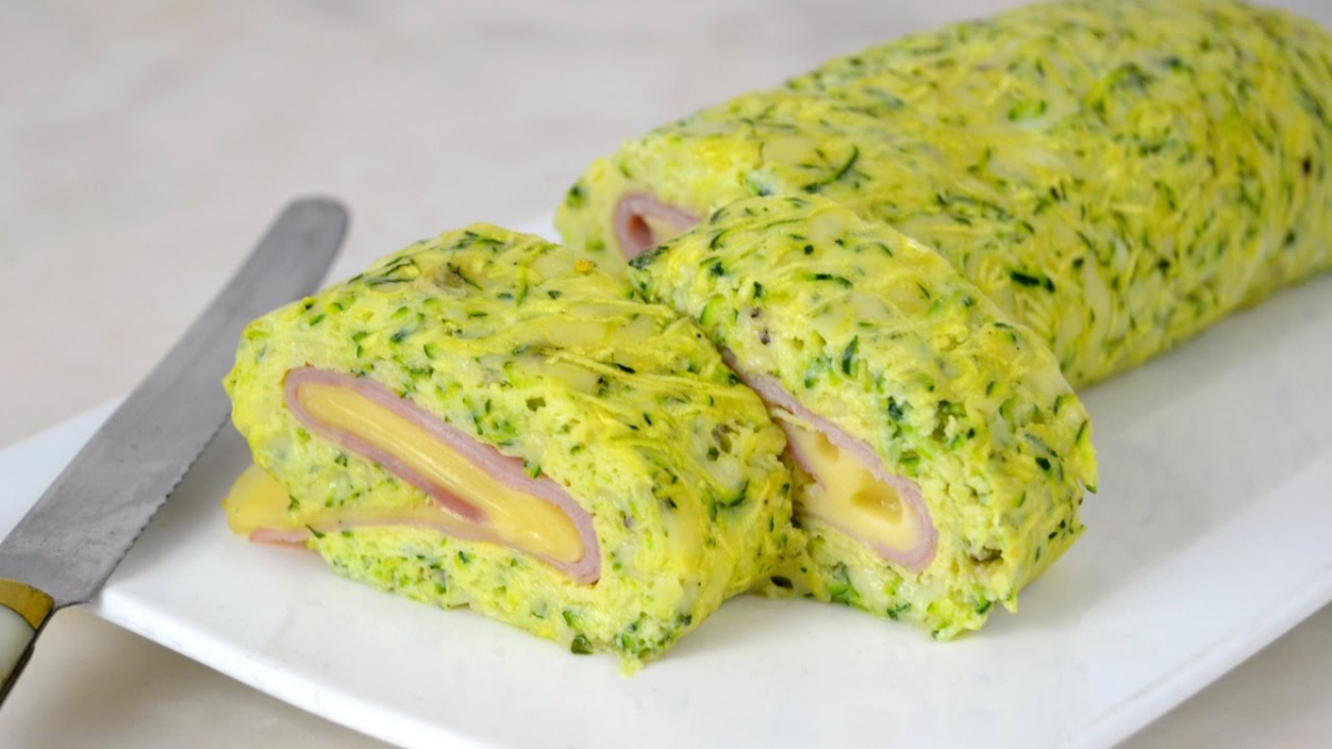 La receta más económica y fácil para hacer arrollado de zucchini sin harina ni gluten