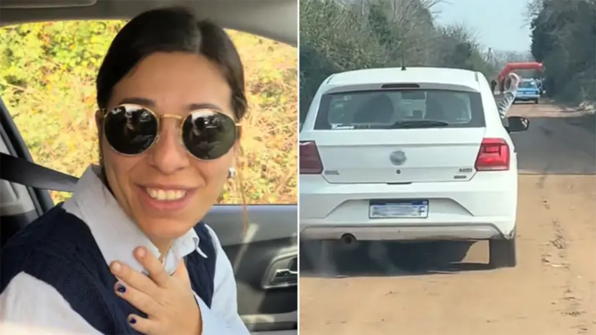 Manejaba una camioneta en una zona rural