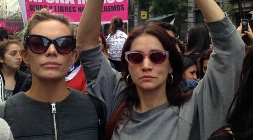 Emilia Attias marchó por su cuñada Leila y Lucía Pérez: “Basta de impunidad”