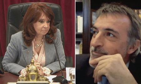 La vicepresidenta de la Nación Cristina Kirchner y el senador del PRO, Esteban Bullrich, se cruzaron en la sesión por la reforma judicial este jueves. La vicepresidenta de la Nación Cristina Kirchner y el senador del PRO, Esteban Bullrich, se cruzaron en la sesión por la reforma judicial este jueves.