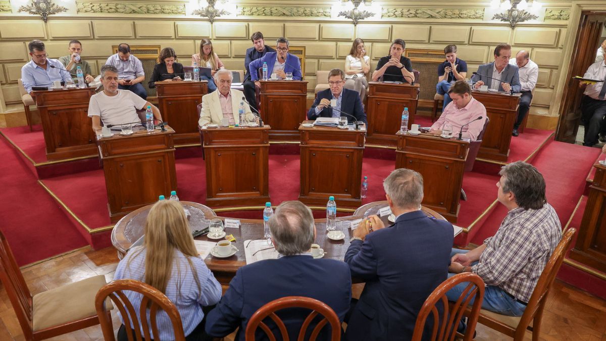 Adem&aacute;s de los ministros, participaron de la reuni&oacute;n el presidente provisional del Senado, Felipe Michlig, senadores de diversos espacios y diputados provinciales.